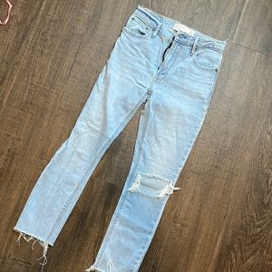Abercrombie & Fitch Jeans - high rise - 24 - light colored